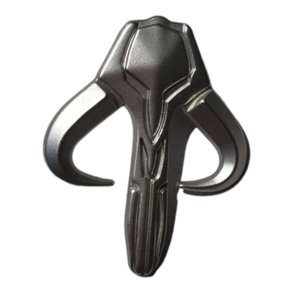 Star Wars Mythosaur Mandolorian Skull Emblem Enamel Pin - Picture 3 of 6